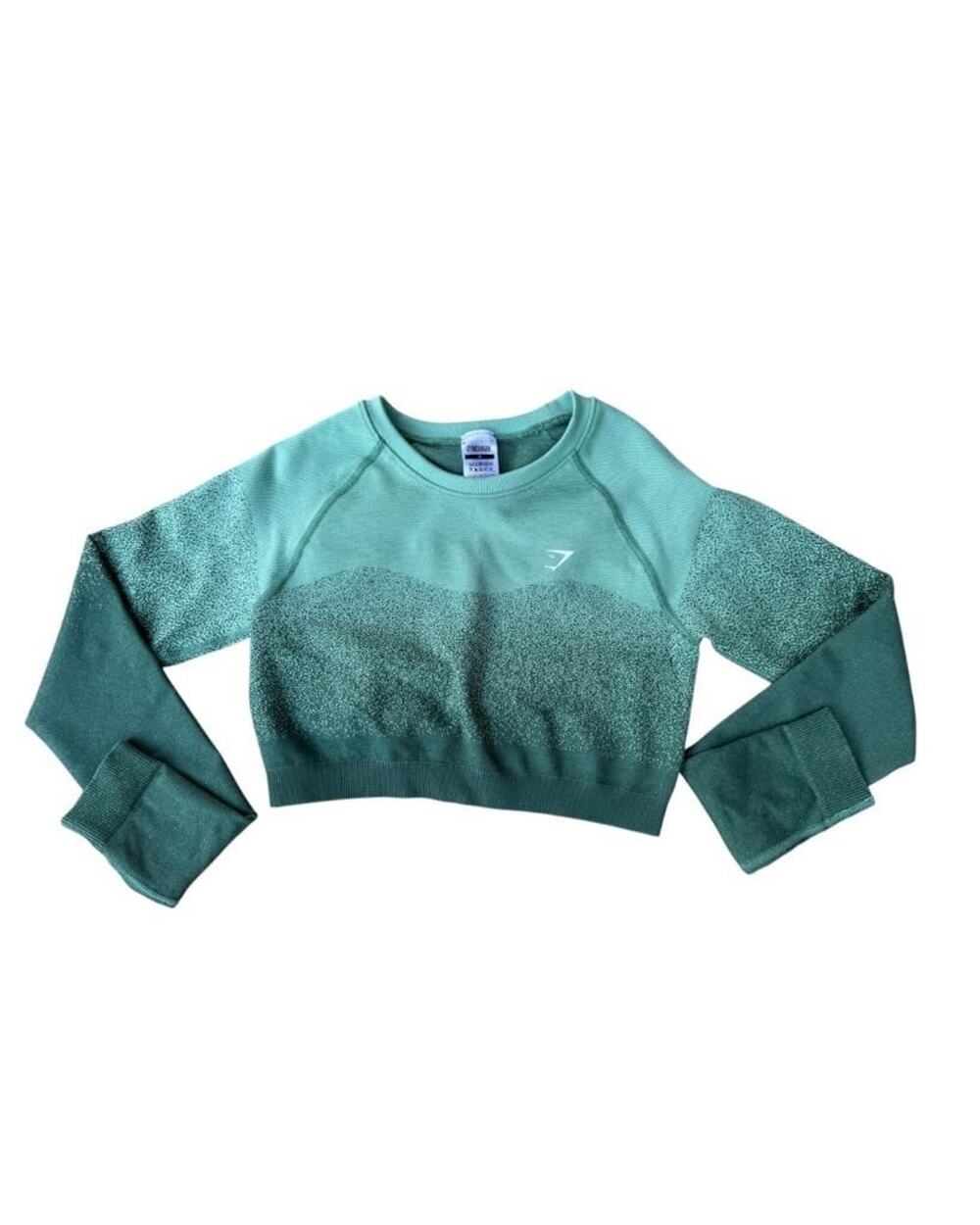 Gymshark Adapt Ombre Long Sleeve Crop Top Women Medium